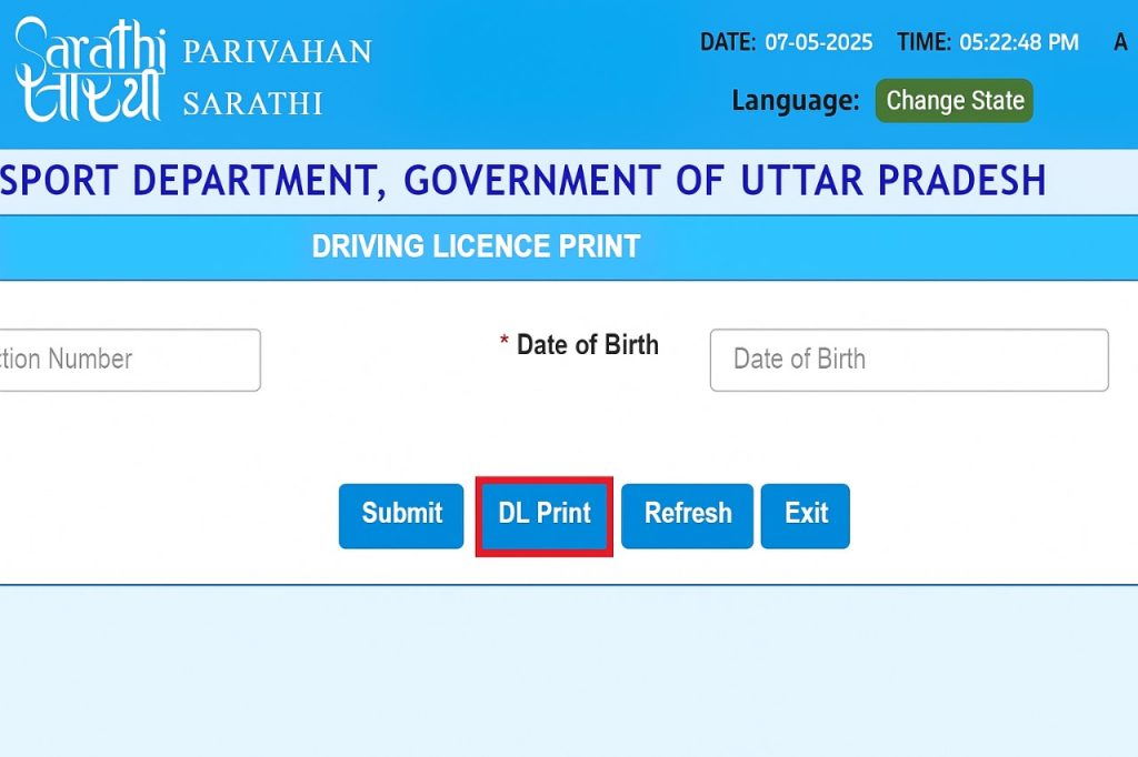 enter your details to download driving license