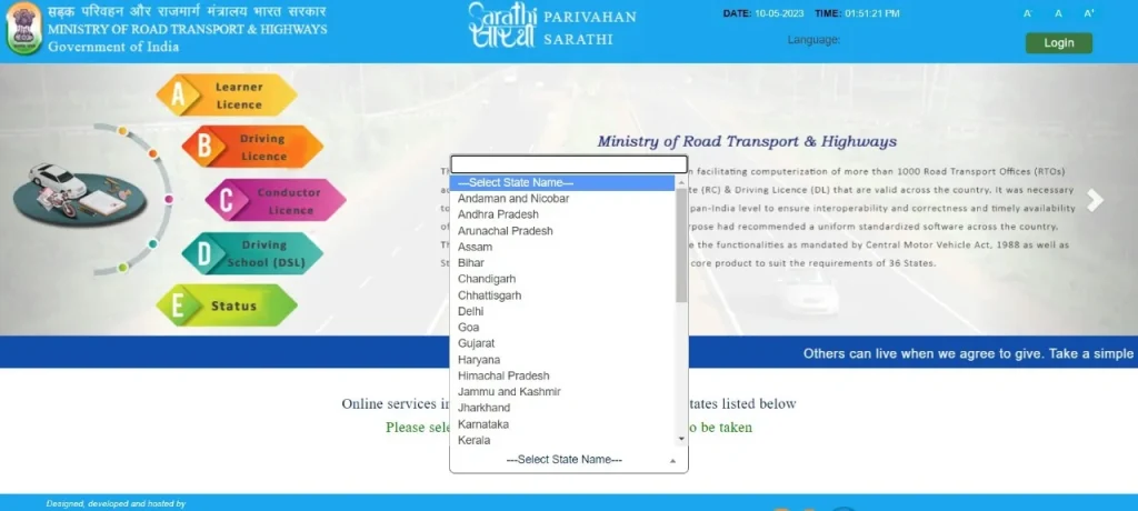 Apply for a Driving License