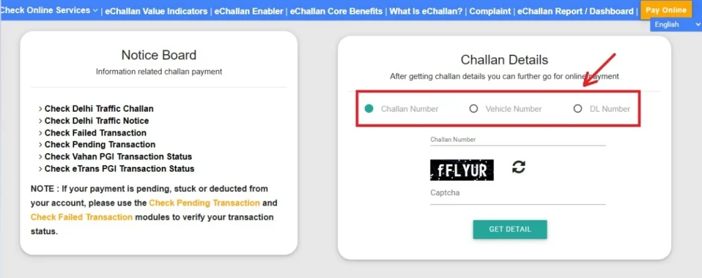 How to Check & Pay e-Challan Online – Parivahan Sewa 1 Parivahan e-Challan Portal